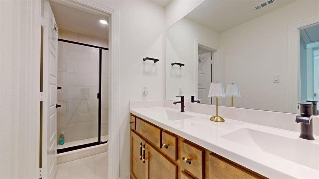 Furnished interior view inside a new home in Pecan Square: 40ft. lots, Northlake (Image 17).