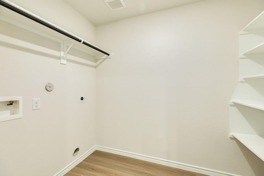 Indoor laundry and pantry Indoor laundry and pantry