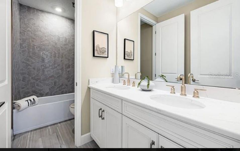 Furnished interior view inside a new home in Victoria Lakes, Odessa (Image 15). Furnished interior view inside a new home in Victoria Lakes, Odessa (Image 15).