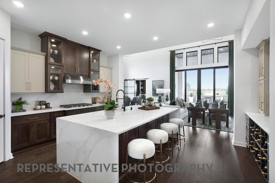 Furnished interior view inside a new home in Meridiana, Manvel (Image 16).