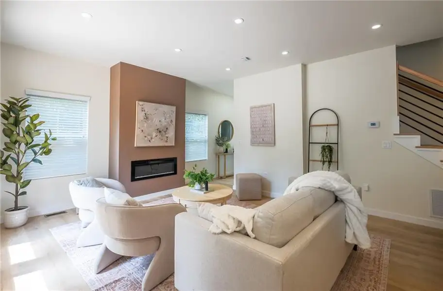 Furnished interior view inside a new home in , Atlanta (Image 5).
