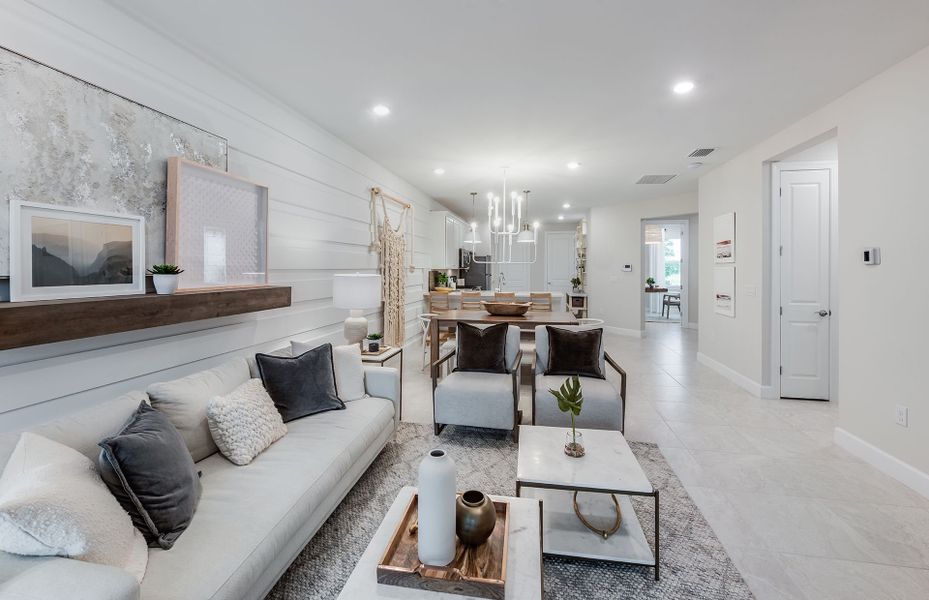 Furnished interior view inside a new home in BeachWalk by Manasota Key, Englewood (Image 9).