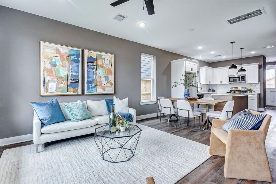 Furnished interior view inside a new home in , Houston (Image 39).