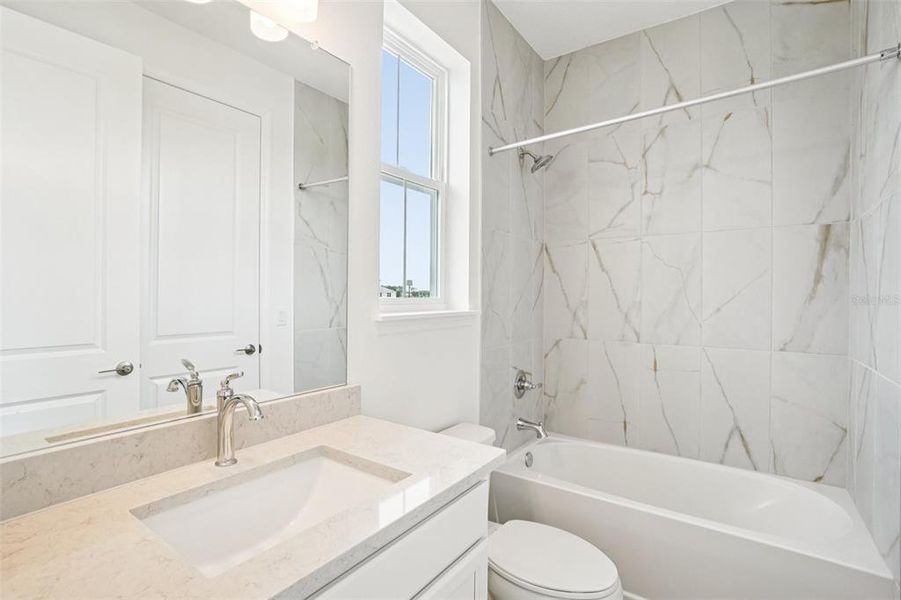 Furnished interior view inside a new home in Isla Mirada, San Antonio (Image 11).