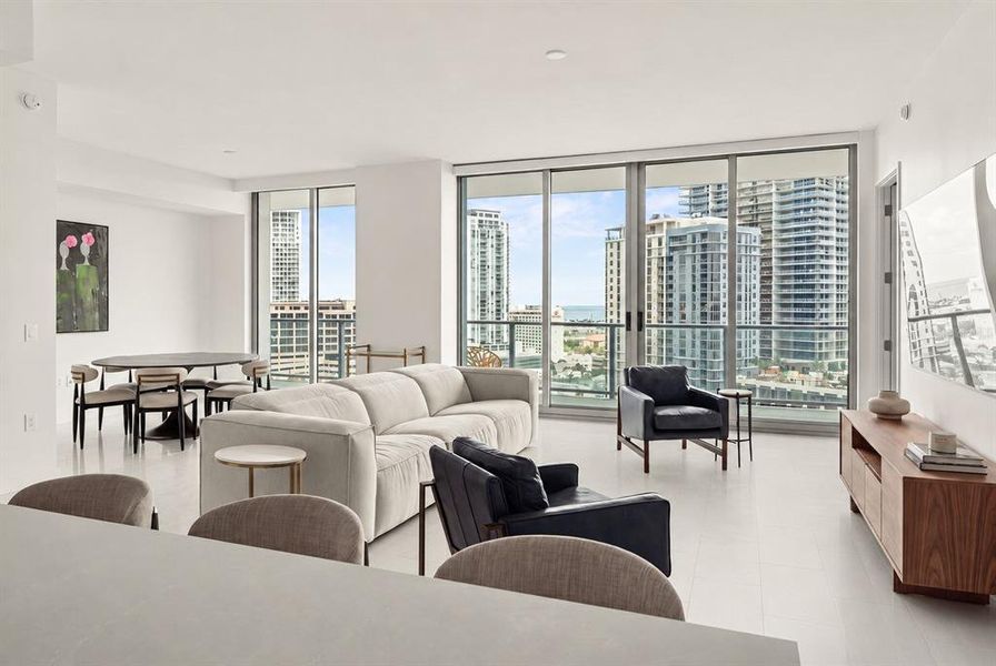 Furnished interior view inside a new home in , St. Petersburg (Image 8).