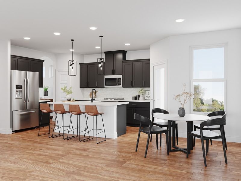 Furnished interior view inside a new home in Waterbend, Euless (Image 10).