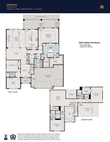 3rd Car Garage is Included in Fulshear Lakes