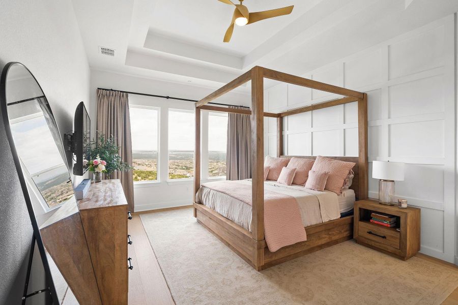 Furnished interior view inside a new home in Sweetwater - 60', Austin (Image 33).