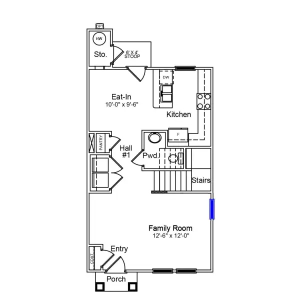 2D floor plan layout of this home in Haynes Park, Columbia, SC (Image 2).