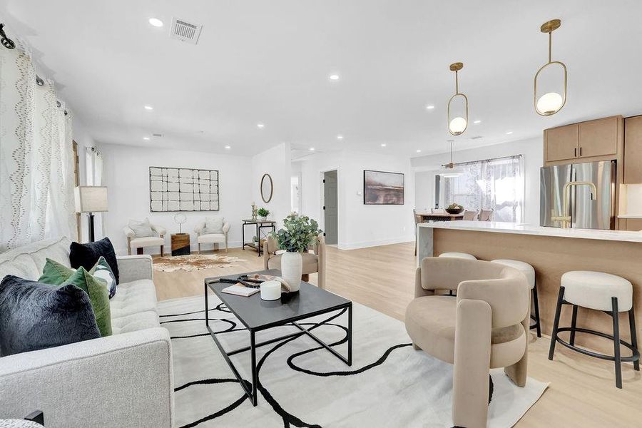 Furnished interior view inside a new home in , Decatur (Image 3).