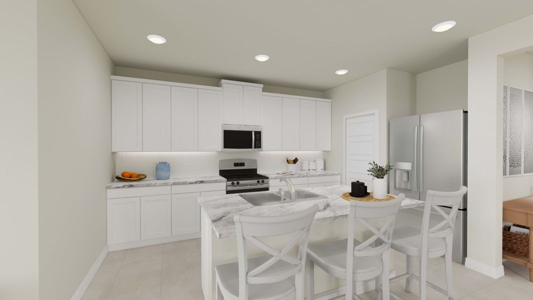 Representative furnished interior of a home built from the Lantana by Tri Pointe Homes in Mason Woods, Cypress (Image 19).