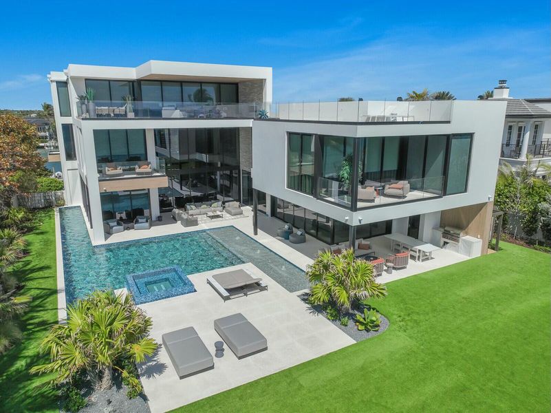 Front exterior of a new home in , Hillsboro Beach, FL, highlighting curb appeal (Image 31).