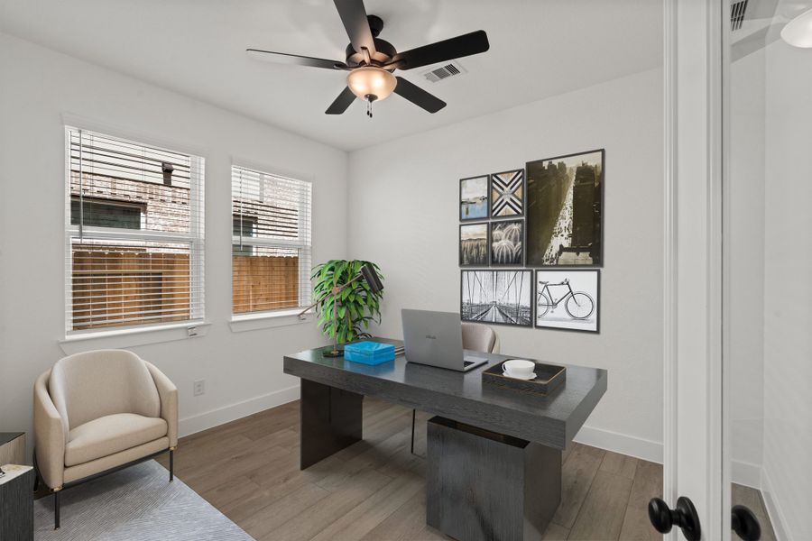 Furnished interior view inside a new home in The Woodlands Hills, Willis (Image 4).