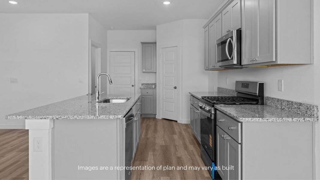 Furnished interior view inside a new home in Viridian, Lubbock (Image 6).