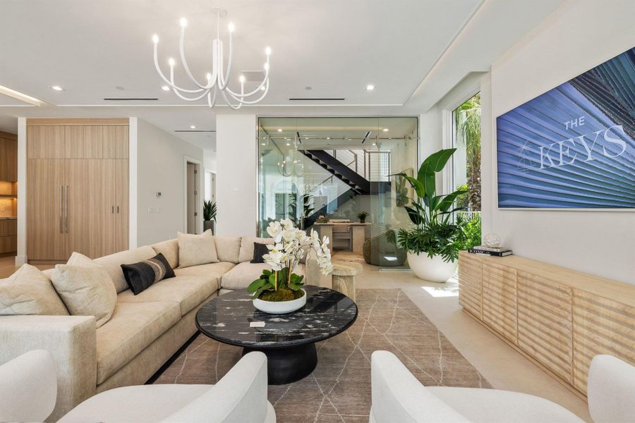 Furnished interior view inside a new home in , Delray Beach (Image 47).