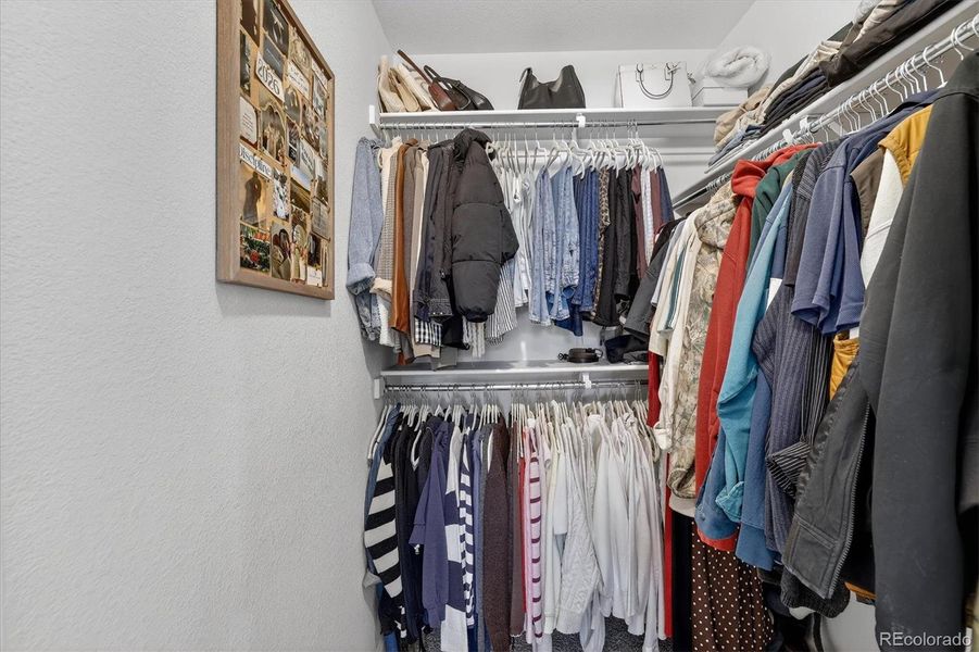 Primary walk in closet