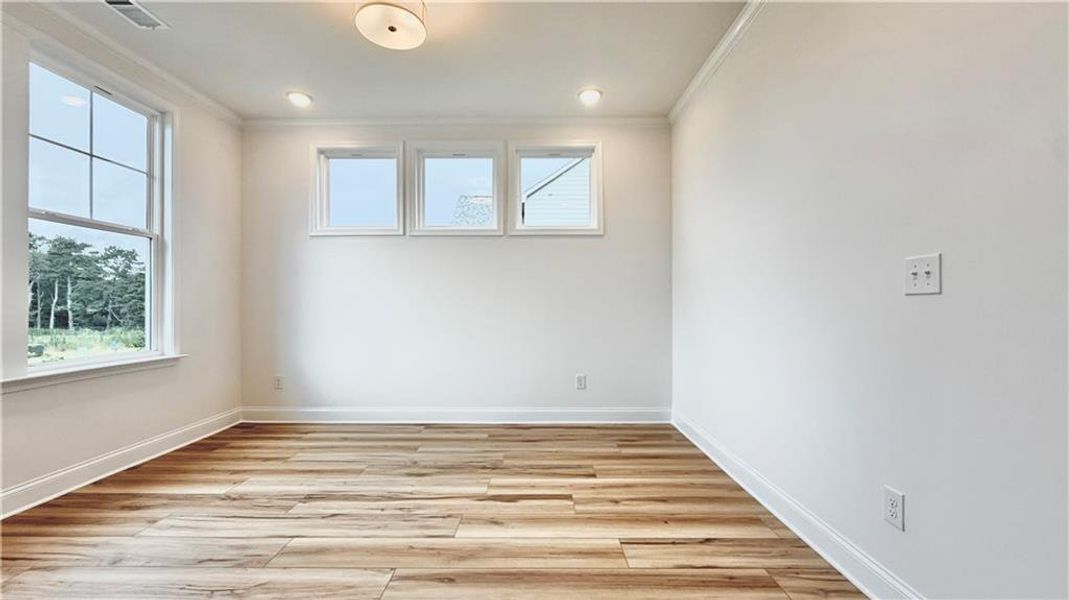 Spacious, unfurnished interior of a new home in Wehunt Meadows, Hoschton (Image 15). Spacious, unfurnished interior of a new home in Wehunt Meadows, Hoschton (Image 15).