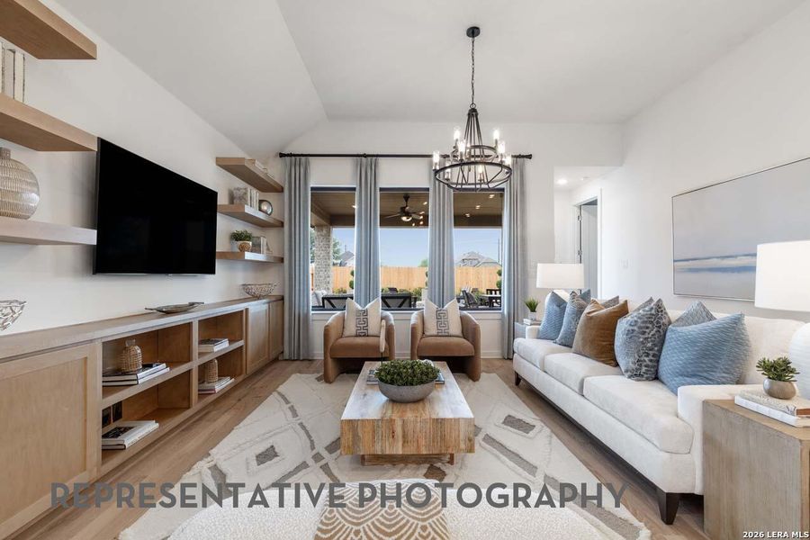 Furnished interior view inside a new home in Venado Crossing, Cibolo (Image 19). Furnished interior view inside a new home in Venado Crossing, Cibolo (Image 19).