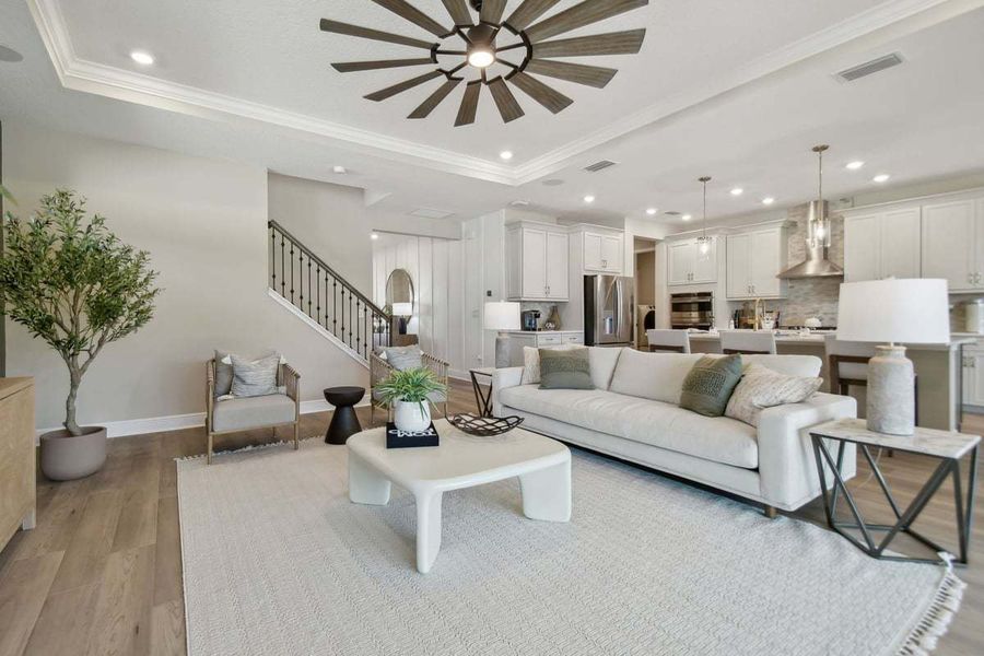 Furnished interior view inside a new home in Tamarack at Two Rivers, Zephyrhills (Image 11). Furnished interior view inside a new home in Tamarack at Two Rivers, Zephyrhills (Image 11).