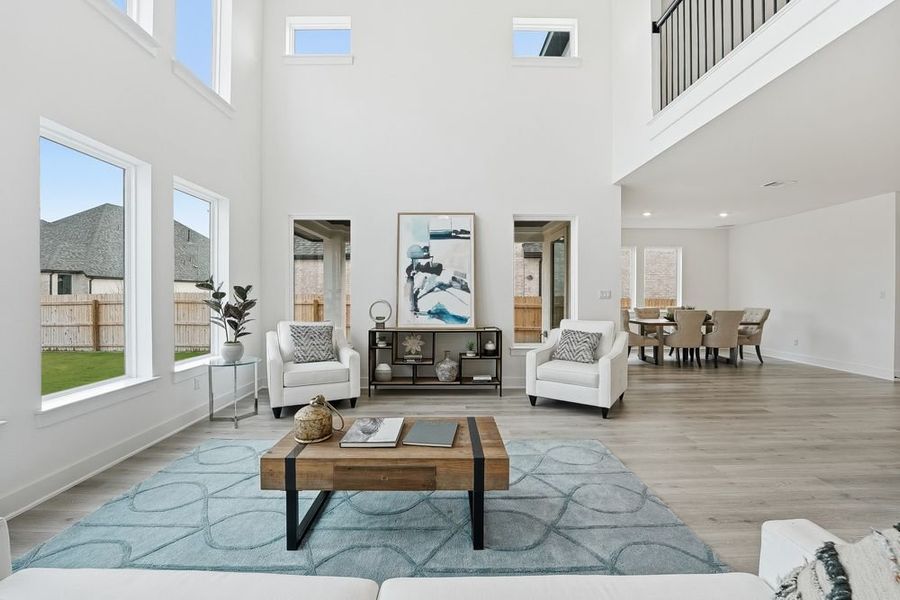 Furnished interior view inside a new home in Santa Rita Ranch, Liberty Hill (Image 11).