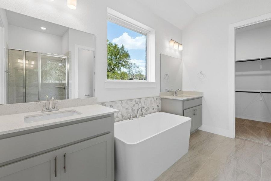 Furnished interior view inside a new home in Double Eagle Ranch, Cedar Creek (Image 8). Furnished interior view inside a new home in Double Eagle Ranch, Cedar Creek (Image 8).