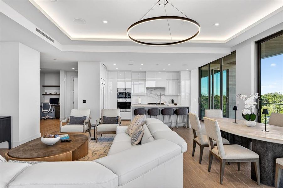 Furnished interior view inside a new home in , Longboat Key (Image 9). Furnished interior view inside a new home in , Longboat Key (Image 9).