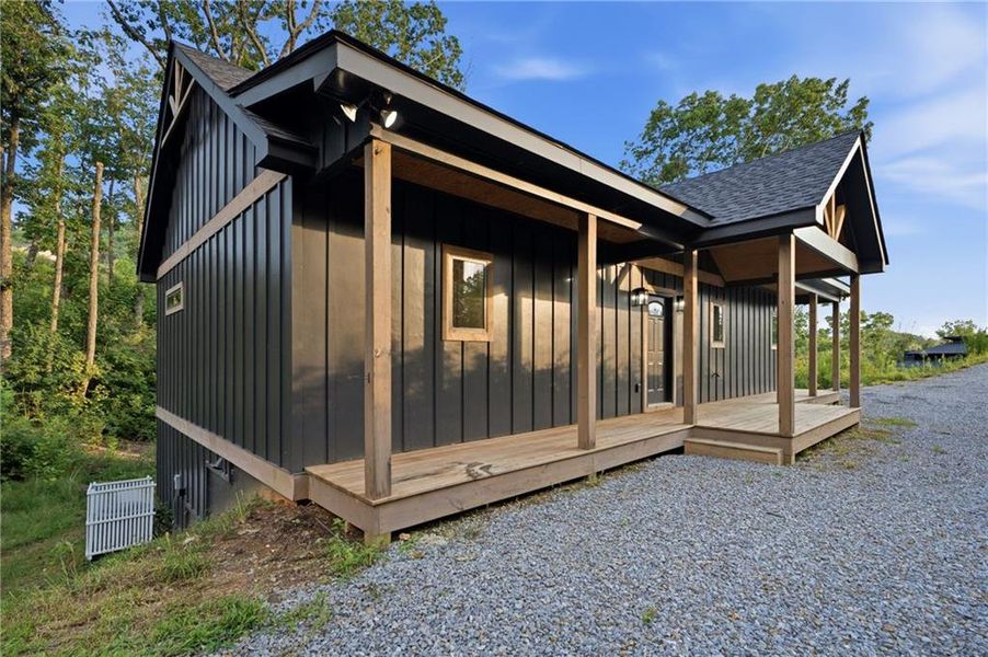 Exterior details and patio area of a home in , Talking Rock (Image 2). Exterior details and patio area of a home in , Talking Rock (Image 2).