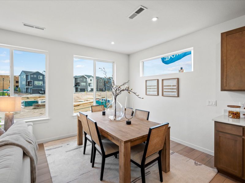 Furnished interior view inside a new home in Parkside at Victory Ridge, Colorado Springs (Image 12).