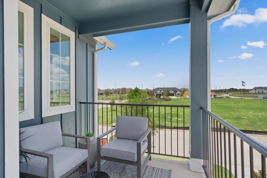 Representative exterior details of a home built from the Springfield by Chesmar Homes in Elyson Courtyard Collection, Katy (Image 3).