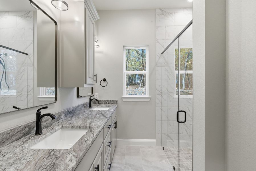 Representative furnished interior of a home built from the Canyon Plan by Zeal Home Builders in Sunrise Point, Weatherford (Image 12).
