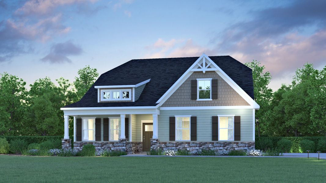 Representative exterior photo of a completed home built from the Reedy by Veranda Homes in Foxbank, Gray Court, SC (Image 27).