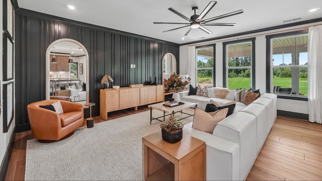 The Norris Plan by DRB homes in McBride Indian Trail, NC - Living Space