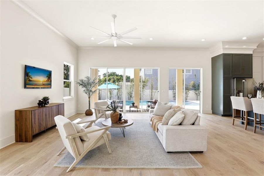 Furnished interior view inside a new home in , Orlando (Image 7). Furnished interior view inside a new home in , Orlando (Image 7).