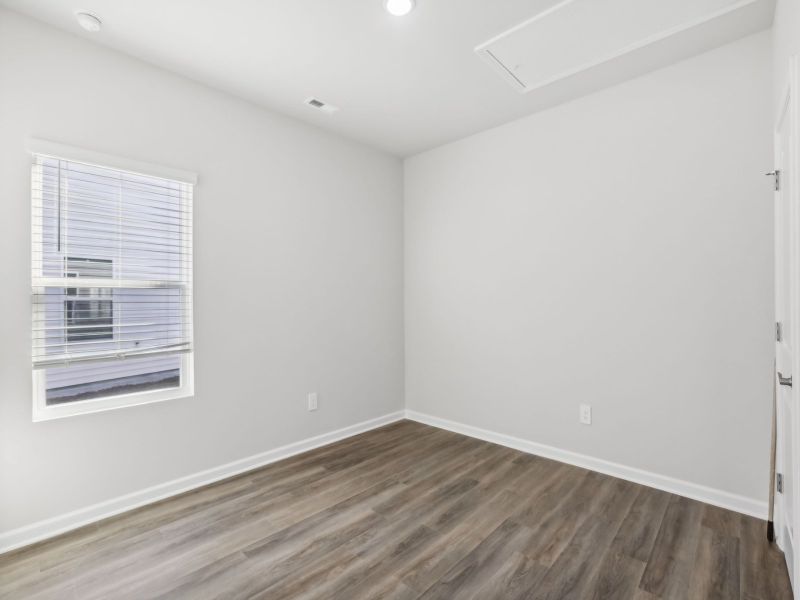 Secondary bedroom in the Chandler floorplan at 253 White Birch Lane in Angier, NC.