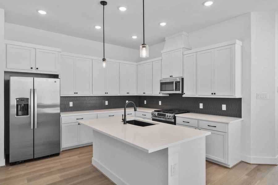 Furnished interior view inside a new home in Meridiana, Manvel (Image 5).