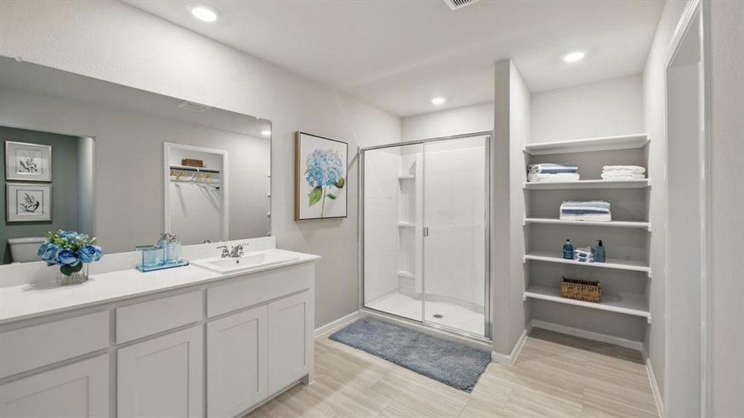 Furnished interior view inside a new home in The Hills at Reunion, Newark (Image 22).