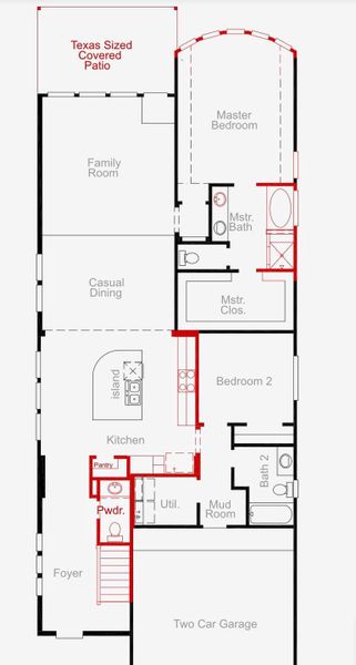 2D floor plan layout of this home in , Richmond, TX (Image 3).