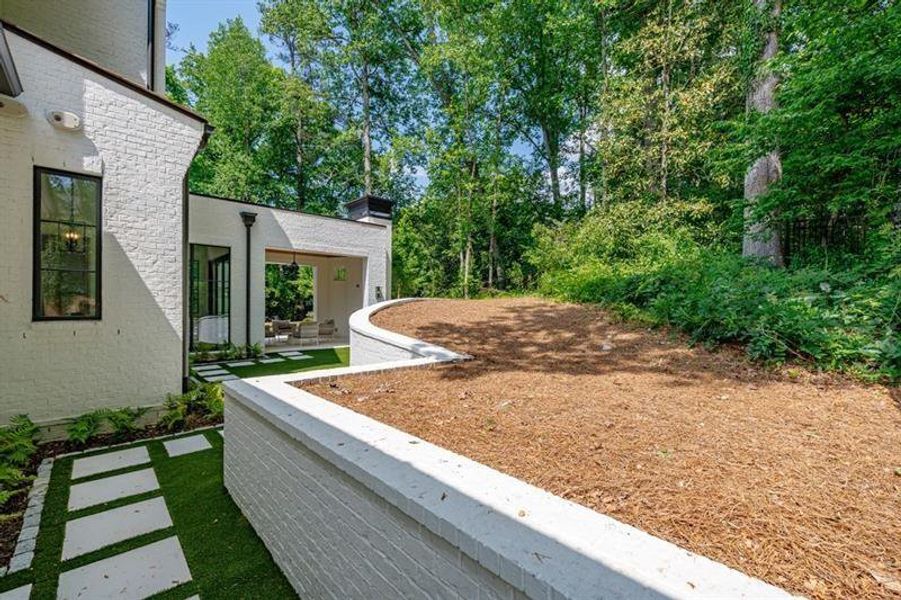 Exterior details and patio area of a home in , Atlanta (Image 51). Exterior details and patio area of a home in , Atlanta (Image 51).