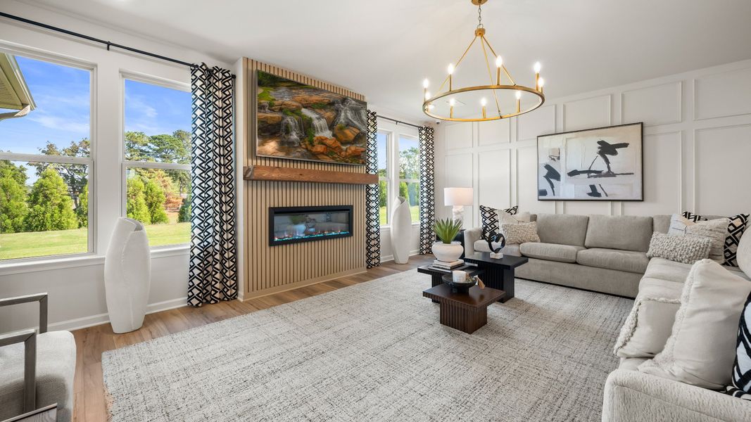 Representative furnished interior of a home built from the Clarity by DRB Homes in Northcroft, Loganville (Image 11).