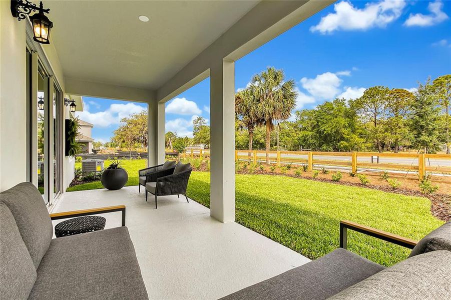 Exterior details and patio area of a home in Prairie Oaks, St. Cloud (Image 26).