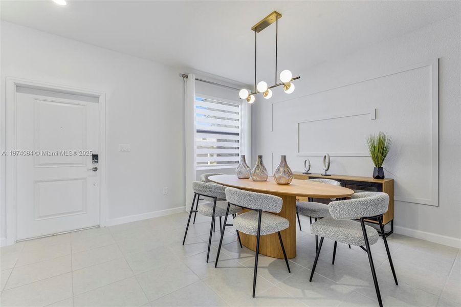 Furnished interior view inside a new home in Villas De San Diego, Miami (Image 3).