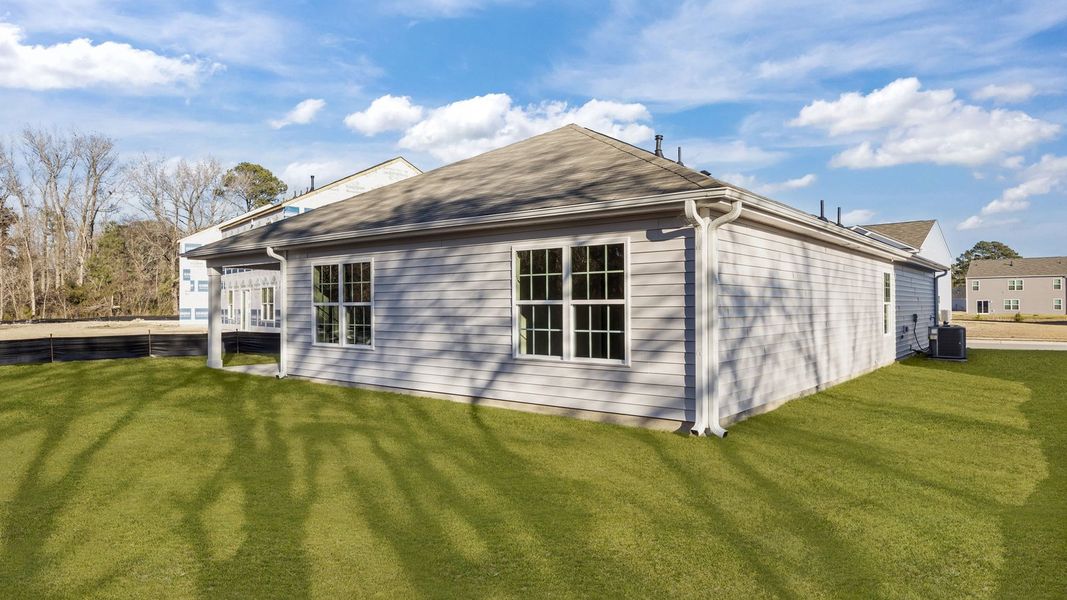 Exterior details and patio area of a home in Madeline Farm, New Bern (Image 21). Exterior details and patio area of a home in Madeline Farm, New Bern (Image 21).