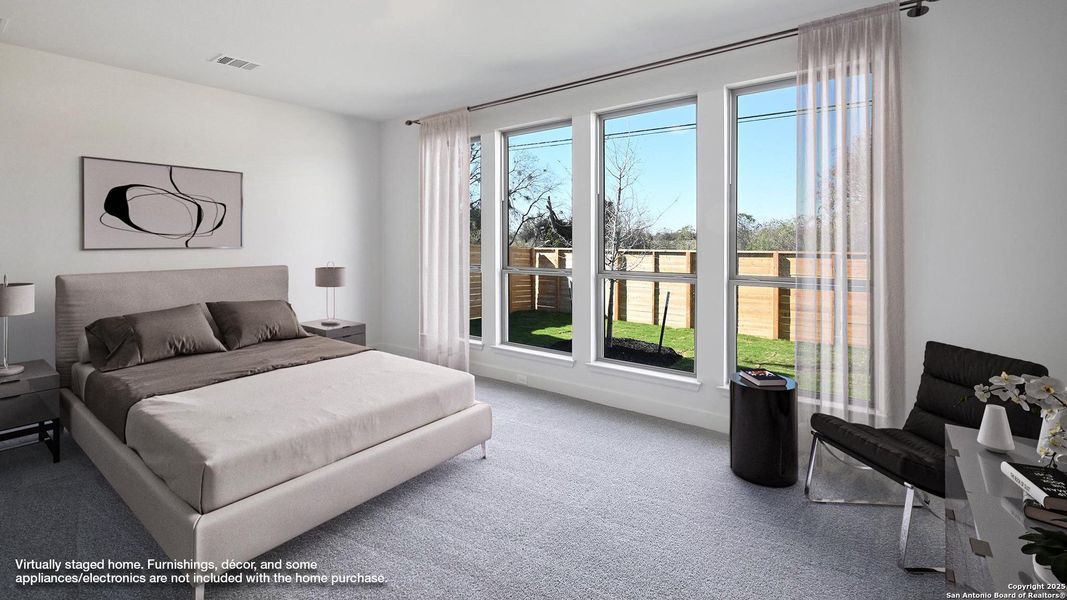 Furnished interior view inside a new home in Solms Landing 45', New Braunfels (Image 9).