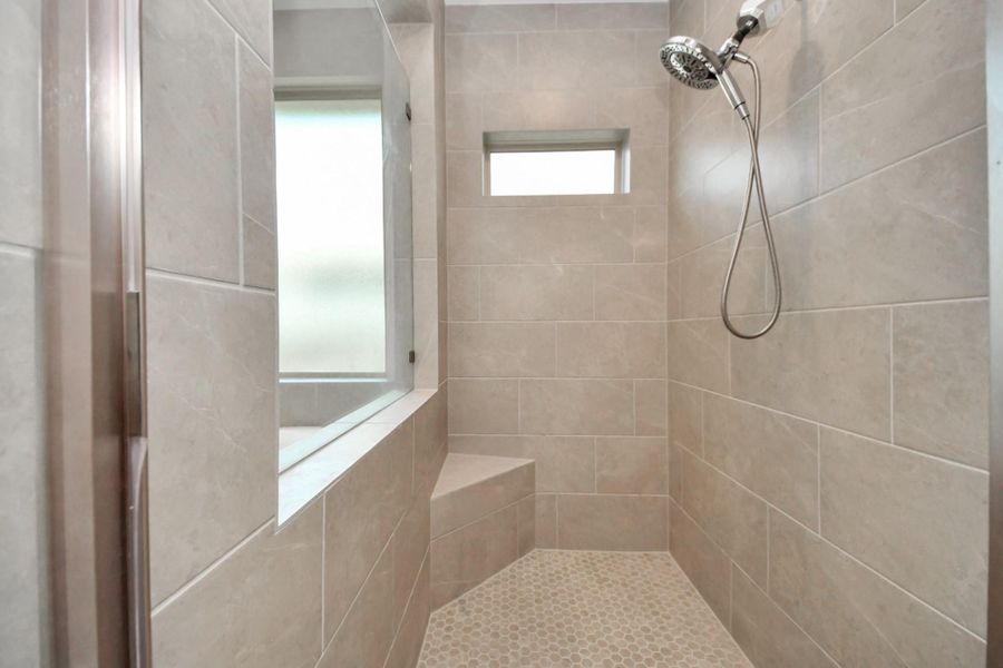 Primary shower.
