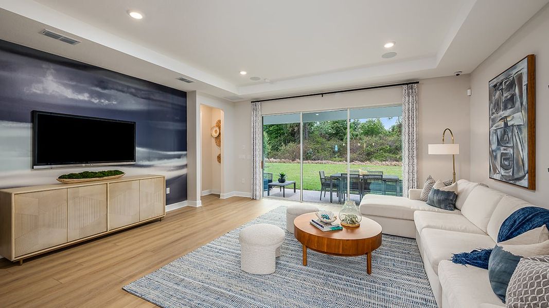 Representative furnished interior of a home built from the Longboat by Taylor Morrison in Ardisia Park, New Smyrna Beach (Image 6).
