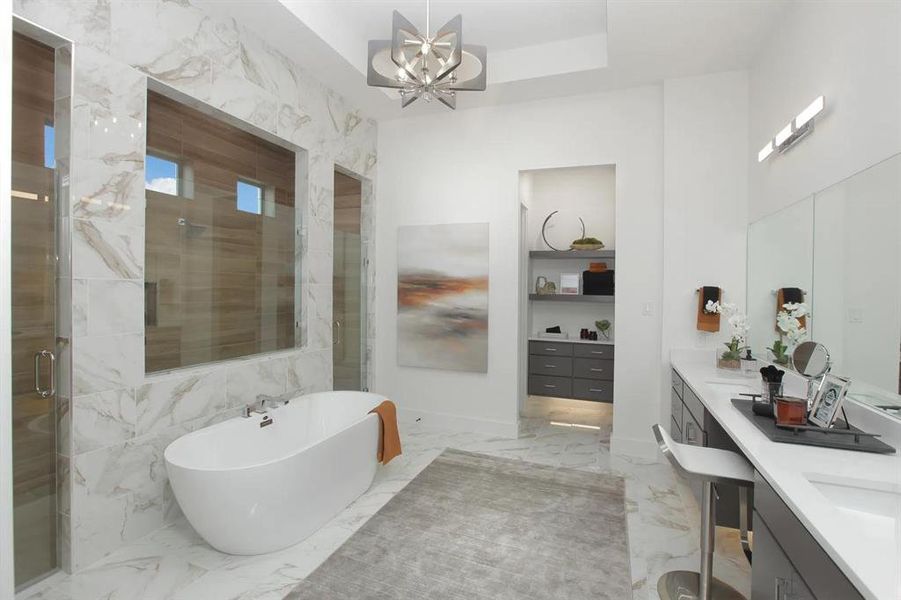 Furnished interior view inside a new home in Harvest - 80', Northlake (Image 11). Furnished interior view inside a new home in Harvest - 80', Northlake (Image 11).