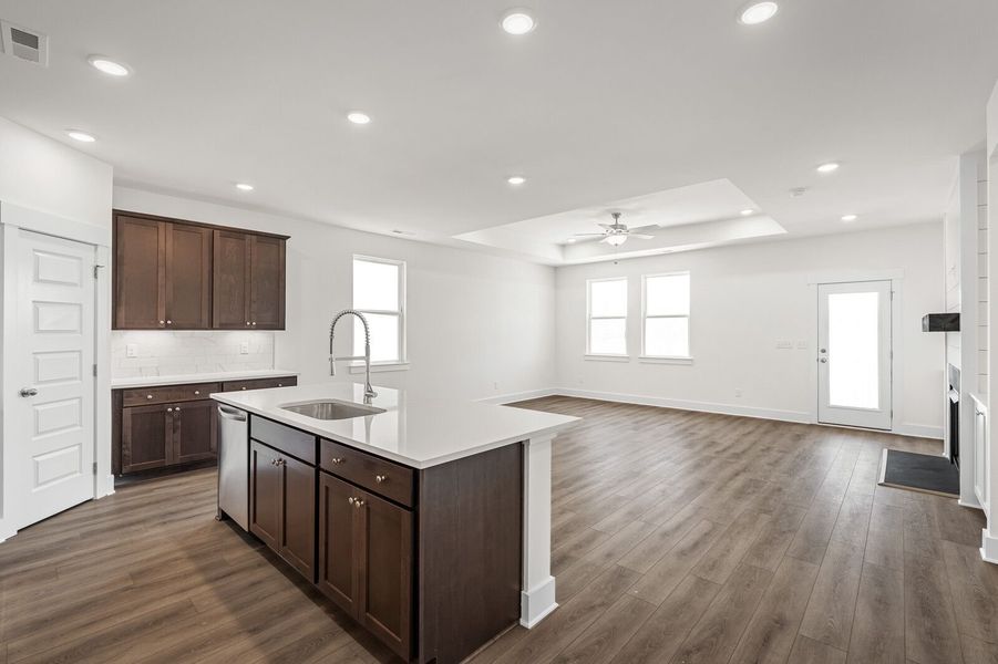 Representative furnished interior of a home built from the The Cottonwood E by Davidson Homes LLC in Woods Crossing, Gallatin (Image 4).