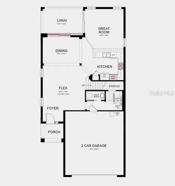 2D floor plan layout of this home in Skye Ranch Community Group Page, Sarasota, FL (Image 3).