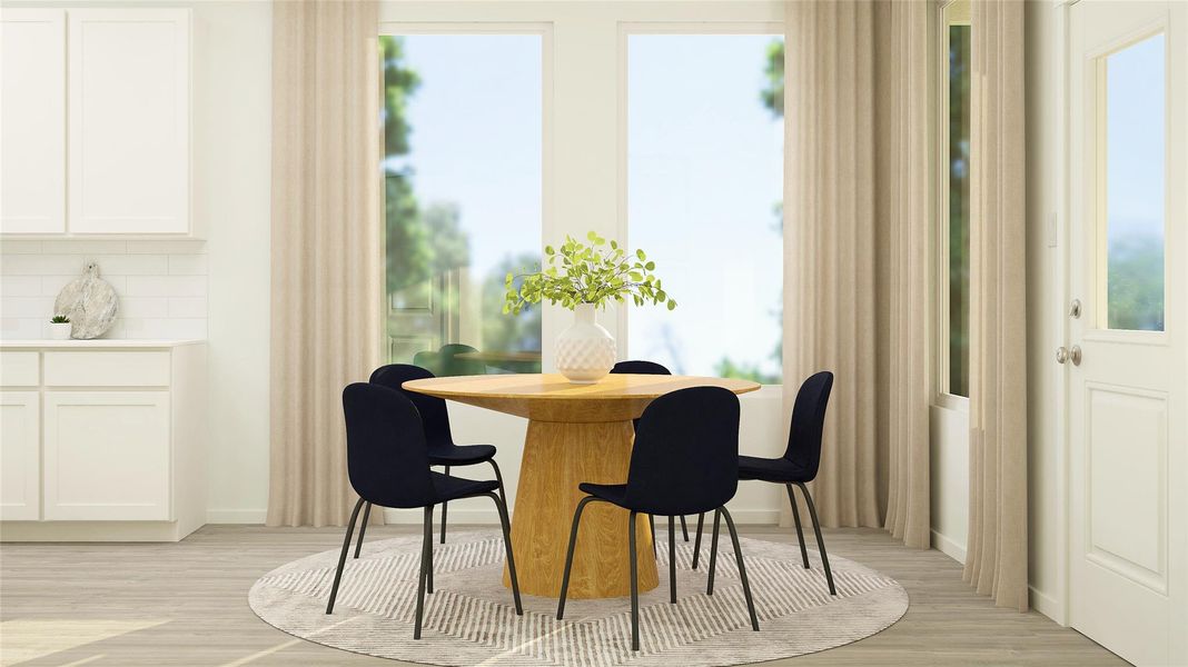 Furnished interior view inside a new home in Meadowlark Preserve, Pflugerville (Image 11).