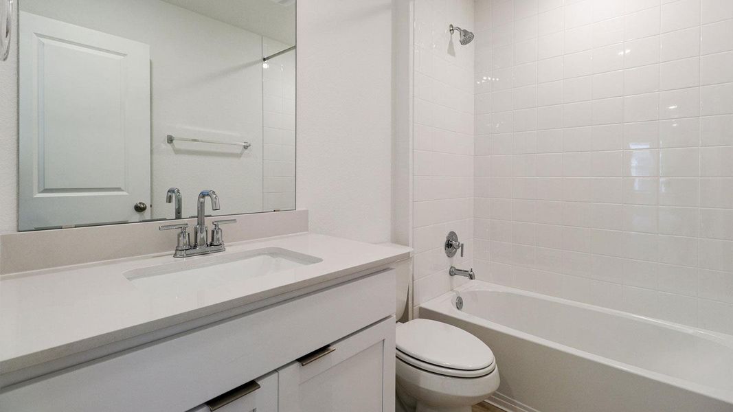 Furnished interior view inside a new home in Monarch Ranch, Manor (Image 10).